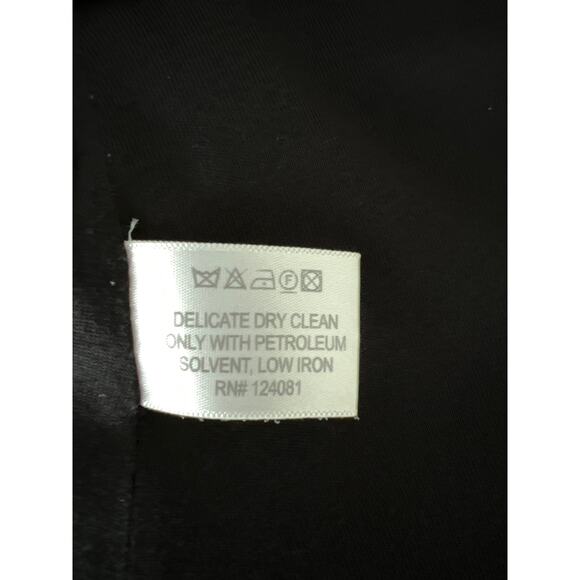 Proenzia Schouler Short Sleeve Side Bow Shift Dress Women's Size 0 Black Lined - Picture 7 of 7